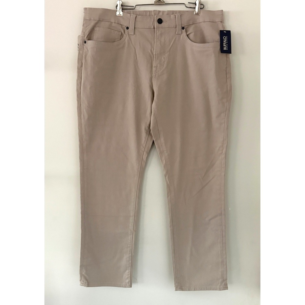 Buffalo David Bitton Slim Ash Stretch Jeans‎ Mens 38x30 Ash Beige